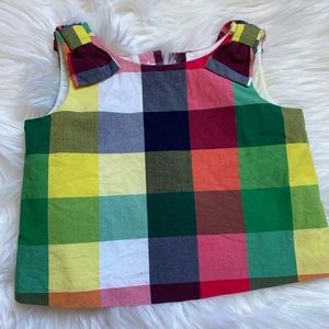 Rainbow Plaid top